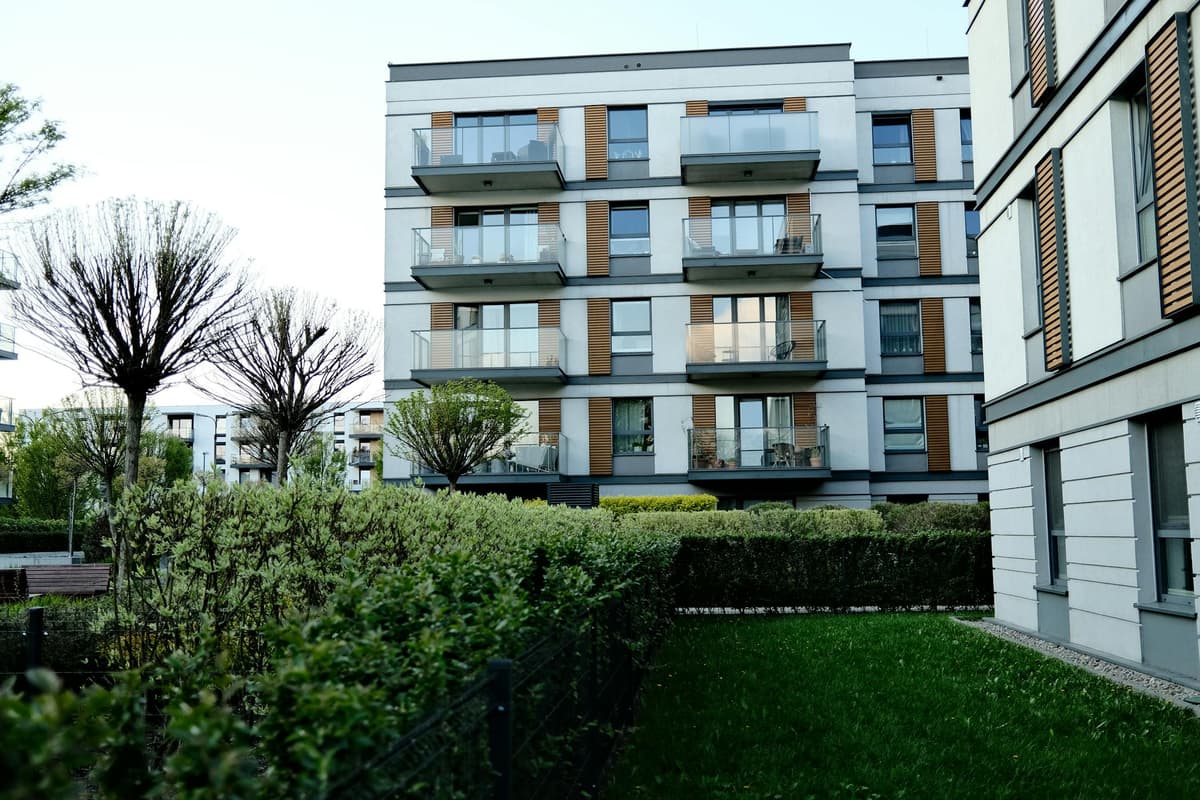 Modern apartment complex as investment property