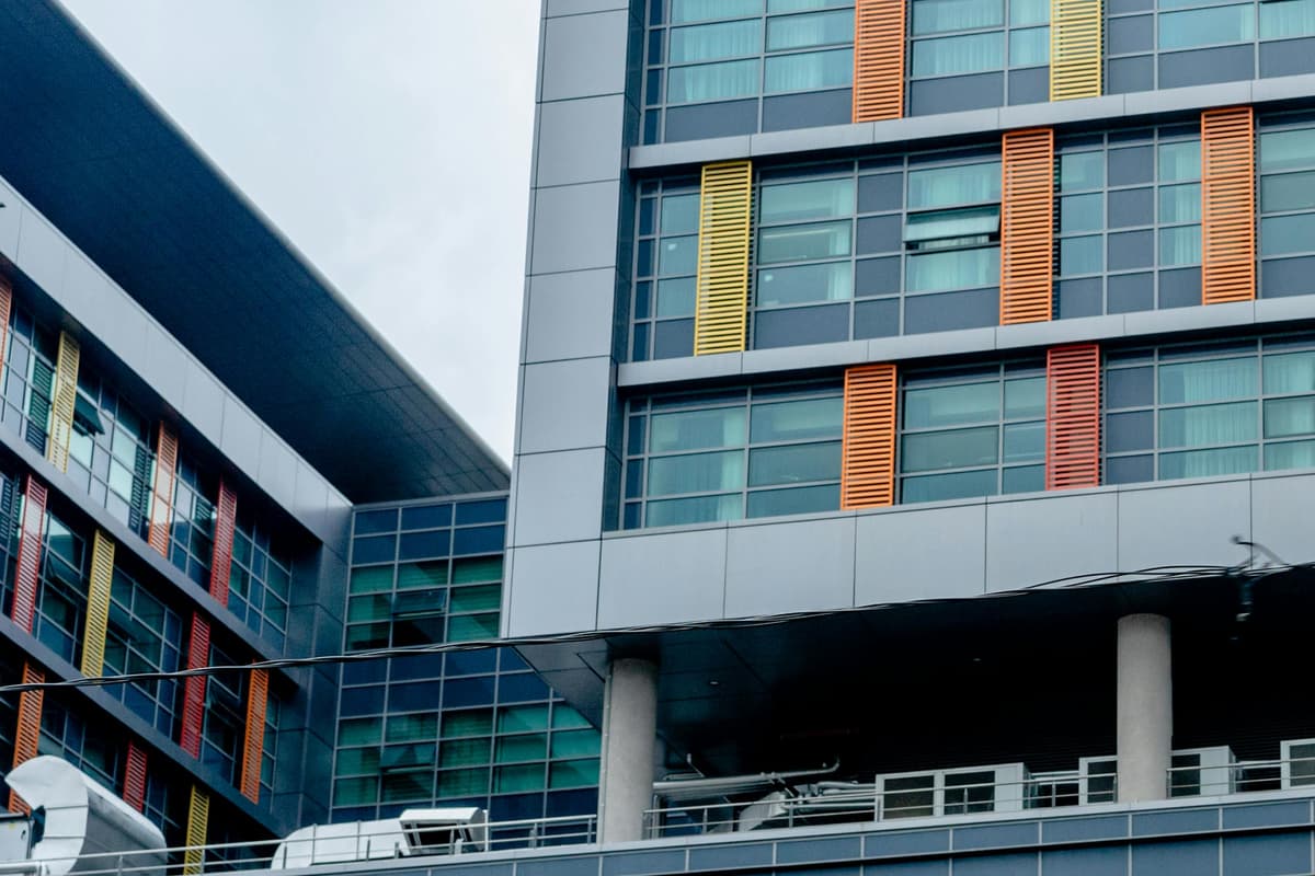 Modern commercial building exterior